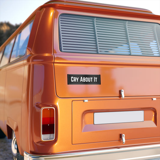 Based & Unbothered Cry About It Rectangle Bumper Sticker
