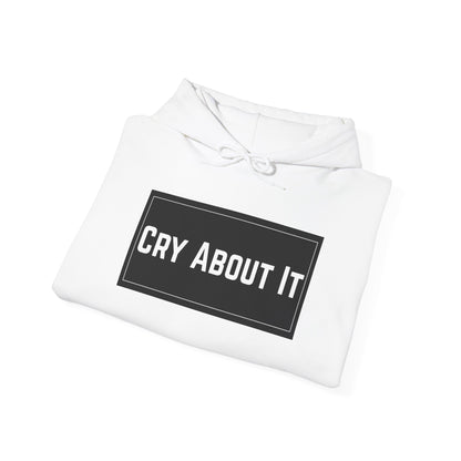 Based & Unbothered Cry About It Minimal Block Hoodie