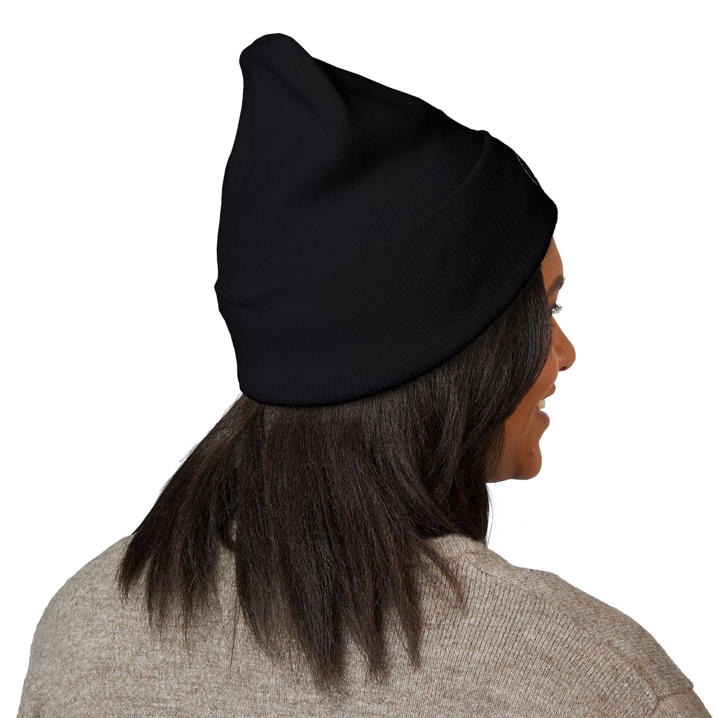Based & Unbothered Cry Sad Face Embroidered Beanie