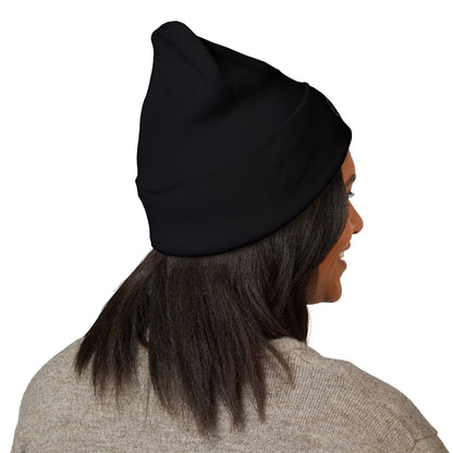 Based & Unbothered Cry Sad Face Embroidered Beanie